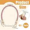 Two Tone Braided Round PU Leather Bag Straps DIY-WH0816-091A-KCG-2
