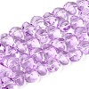 Baking Paint Transparent Glass Beads Strands GLAA-Q109-01A-03-1