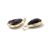 Natural Black Agate Pendants G-I323-04LG-06-3