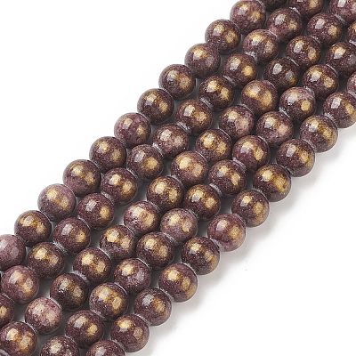 Natural Mashan Jade Beads Strands G-P232-01-L-8mm-1