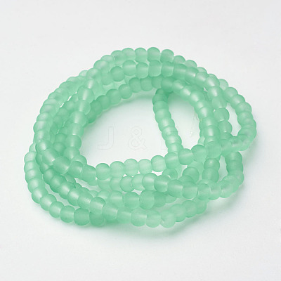 Baking Paint Transparent Glass Bead Strands X-GLAA-S031-4mm-29-1