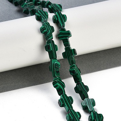 Synthetic Malachite Beads Strands G-I369-A12-01-1