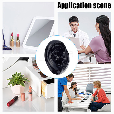 2Pcs 2 Style Soft Silicone Ear Displays Mould ODIS-AR0001-04B-1