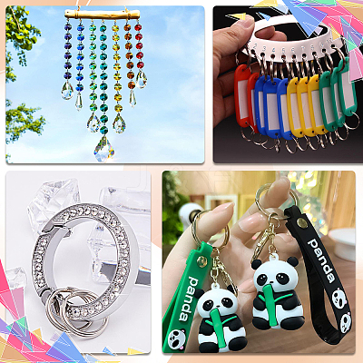 600Pcs 3 Styles 304 Stainless Steel Split Rings STAS-SP0001-64-1