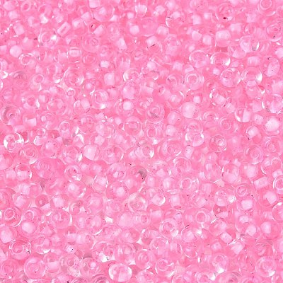 6/0 Inside Colours Transparent Glass Seed Beads SEED-T007-07G-1