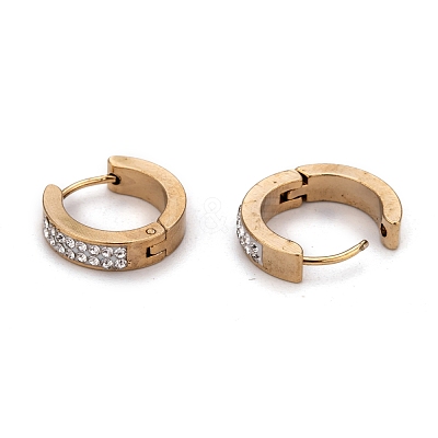 304 Stainless Steel Huggie Hoop Earrings EJEW-O096-18G-1