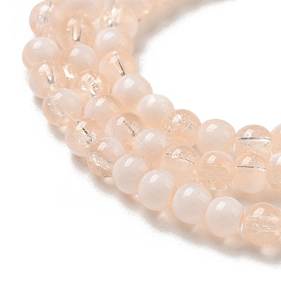Crackle Glass Beads Strands GLAA-U001-4mm-05-1