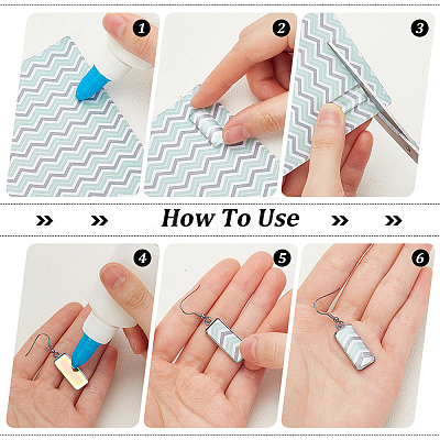 DIY Blank Rectangle 304 Stainless Steel Dangle Earrings Making Kit DIY-PH0022-95-1
