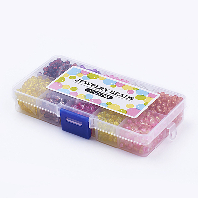 Transparent Crackle Glass Beads CCG-X0008-02-4mm-1