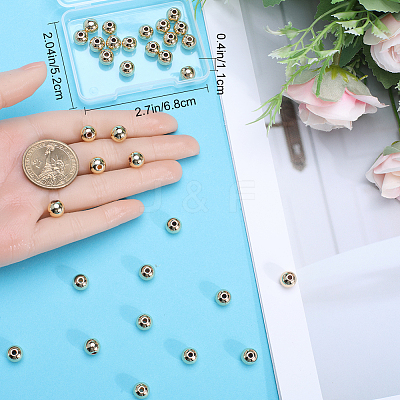 Brass Beads KK-BBC0009-71B-1