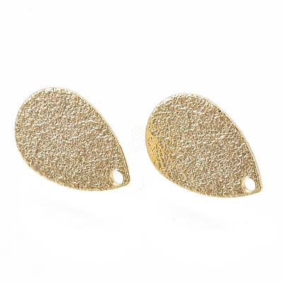Brass Stud Earring Findings KK-N186-62G-1