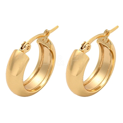 202 Stainless Steel Hoop Earrings EJEW-H003-38G-02-1