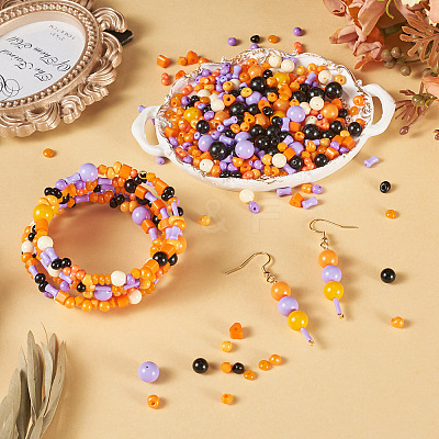 227Pcs Glass Seed Beads SEED-TA0001-58D-1