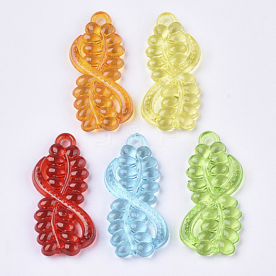 Transparent Acrylic Pendants TACR-T015-123-1