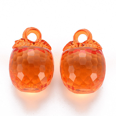 Autumn Theme Transparent Acrylic Pendants TACR-T024-04B-921-1