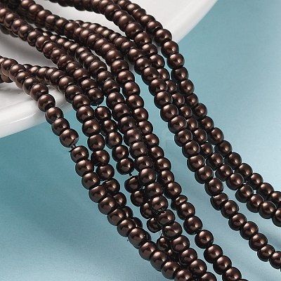 Glass Pearl Beads Strands HY-3D-B40-1