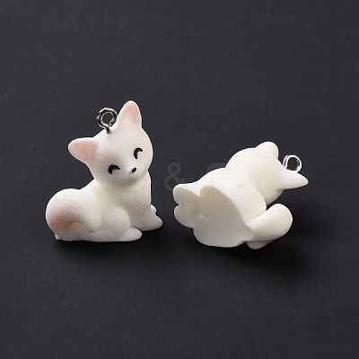 Opaque Resin Pendants LS-RESI-D057-17P-1