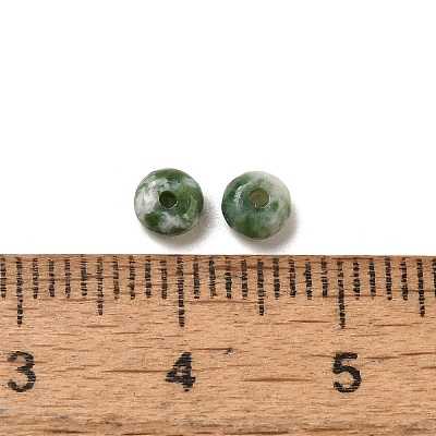Natural Green Spot Jasper Beads G-U008-01D-1