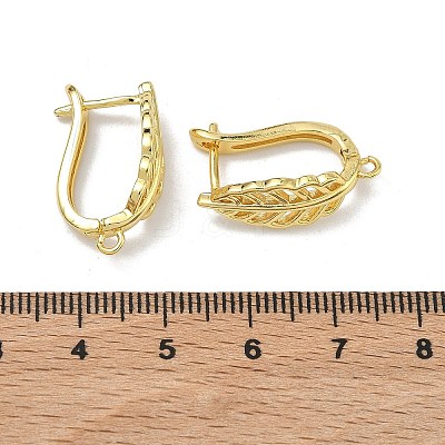 Brass Earring Findings KK-D226-07G-1