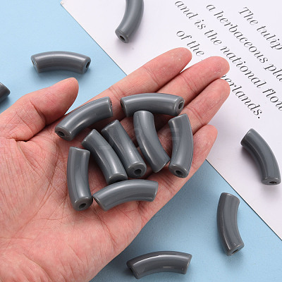 Opaque Acrylic Beads MACR-S372-001B-S037-1