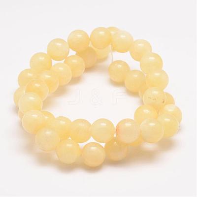 Natural Honey Jade Bead Strands G-K153-B12-10mm-1