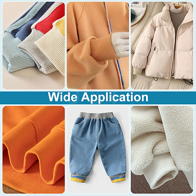 Cotton Stretch Kintted Rib Fabric DIY-WH0002-69B-1