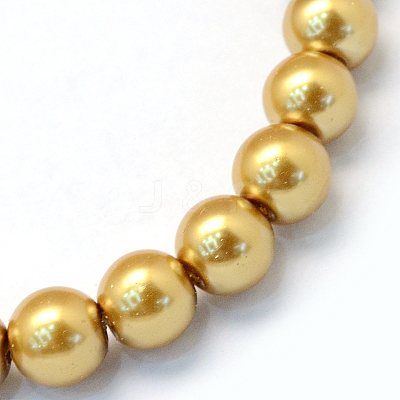 Baking Paint Glass Pearl Bead Strands HY-Q003-3mm-08-1