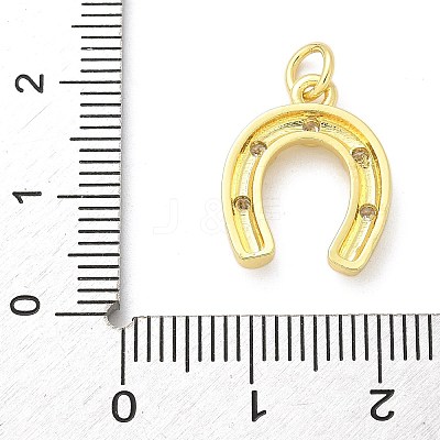 Brass Micro Pave Cubic Zirconia Pendants KK-S511-13G-1