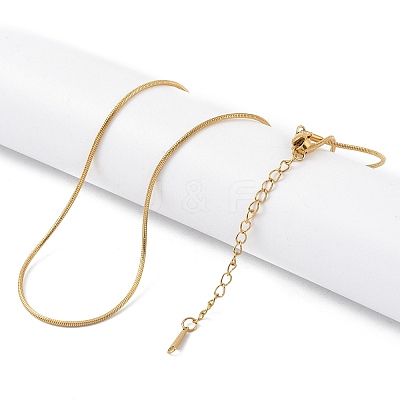 Ion Plating(IP) 201 Stainless Steel Chain Necklaces NJEW-P309-26A-G-1