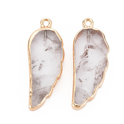 Natural Quartz Crystal Pendants G-N326-127-A02-1