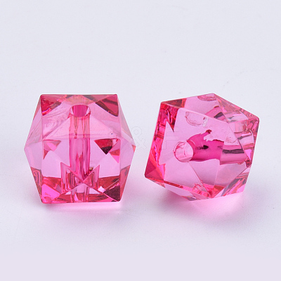 Transparent Acrylic Beads TACR-Q259-8mm-V08-1