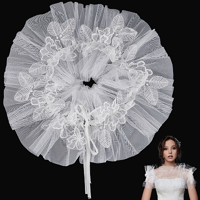 Polyester Lady Tulle Collars AJEW-WH20072-25C-1