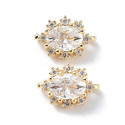 Brass Pave Clear Cubic Zirconia Multi-Strand Links FIND-Z029-11C-1