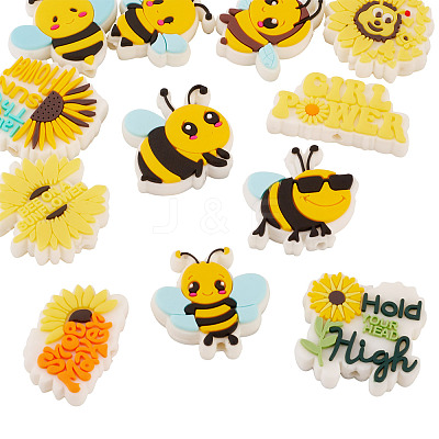 12Pcs 12 Styles PVC Beads FIND-TA0009-70-1