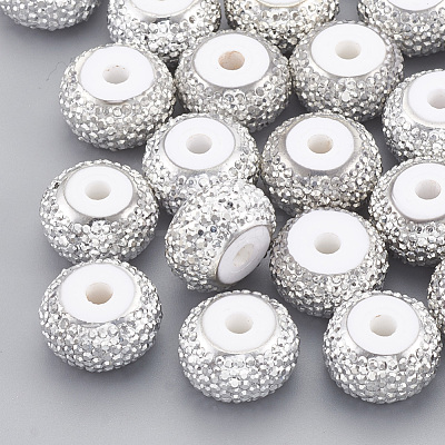 Resin Rhinestone Beads RESI-T020-01C-03-1