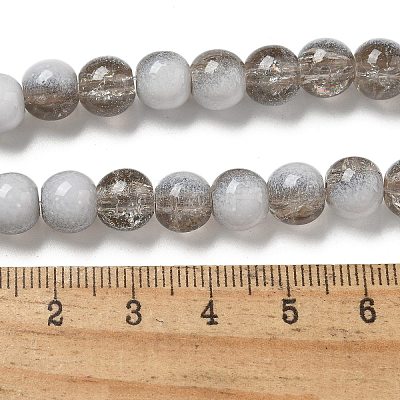 Crackle Glass Beads Strands GLAA-U001-8mm-06-1