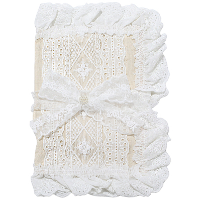 Polyester Lace Book Covers AJEW-WH20001-71-1