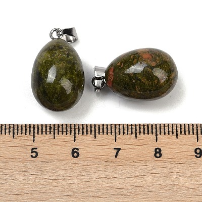 Natural Unakite Pendants G-U018-01P-D-1