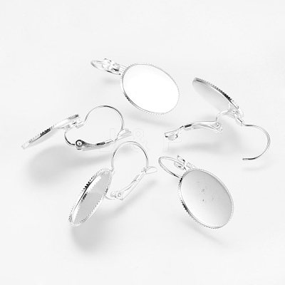 Brass Leverback Earring Findings KK-H170-S-1