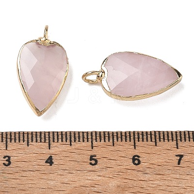 Natural Rose Quartz Pendants G-G012-13G-11-1