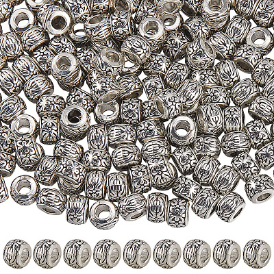 200Pcs Tibetan Style Alloy Spacer Beads TIBE-PA0001-02-1