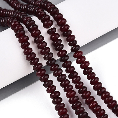 Dyed Natural White Jade Beads Strands G-T139-59A-01-1