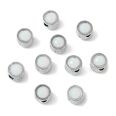 Alloy Acrylic European Beads FIND-YWC0011-04B-1