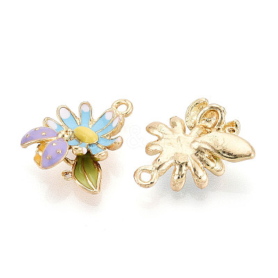 Alloy Enamel Pendants ENAM-T022-41KCG-02-1