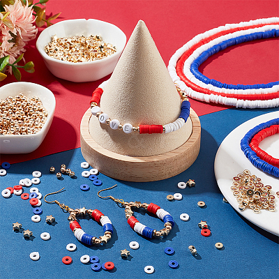DIY Independence Day Bracelet Making Kit DIY-NB0008-49-1