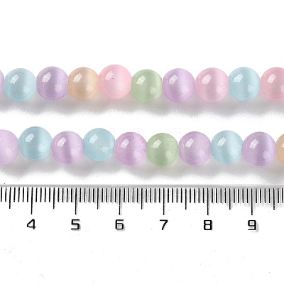 Cat Eye Beads Strands X-CE-P004-A-8mm-1