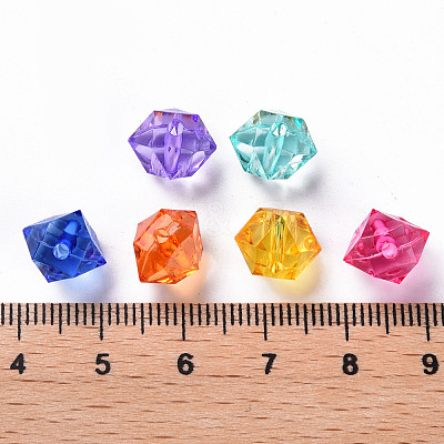 Transparent Acrylic Beads X-TACR-S154-15B-1