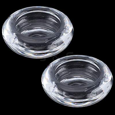 2Pcs Glass Candle Cups AJEW-SC0004-47B-1
