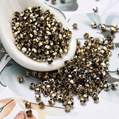 Full Plated Electroplate Glass Beads EGLA-M300-02A-FP01-1