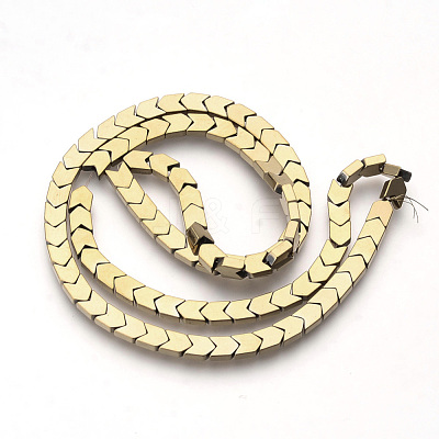 Electroplate Non-magnetic Synthetic Hematite Beads Strands X-G-Q486-69F-1